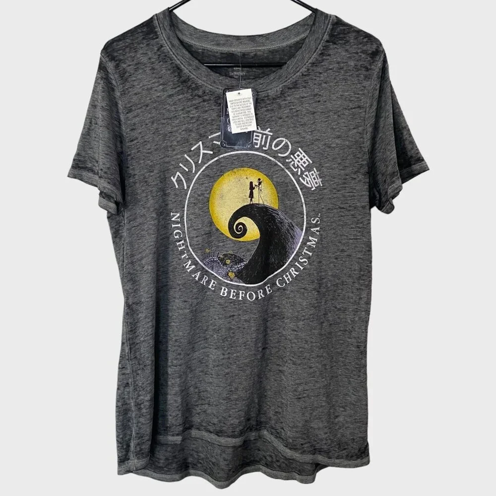 Disney The Nightmare Before Christmas T-Shirt Women's XL Short-Sleeve Tee New - Picture 1 of 11